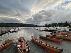 Original photography of sailing boats moored on Windermere lake in the Lake District, Cumbria, available as a 1000-piece jigsaw puzzle